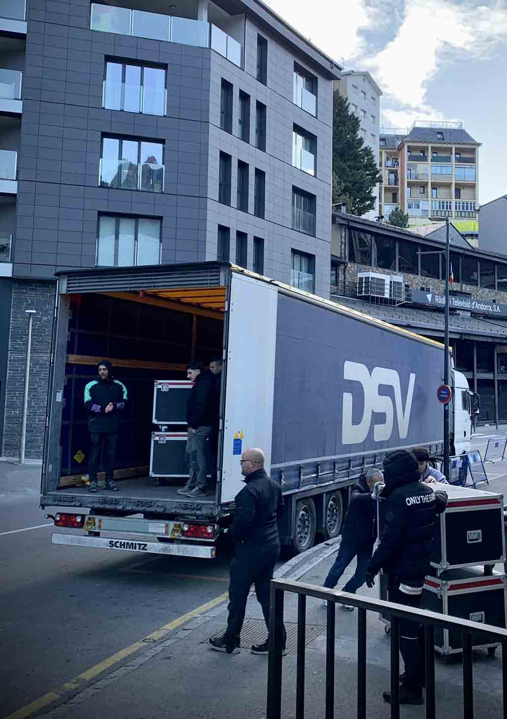 logistica transporte evento andorra